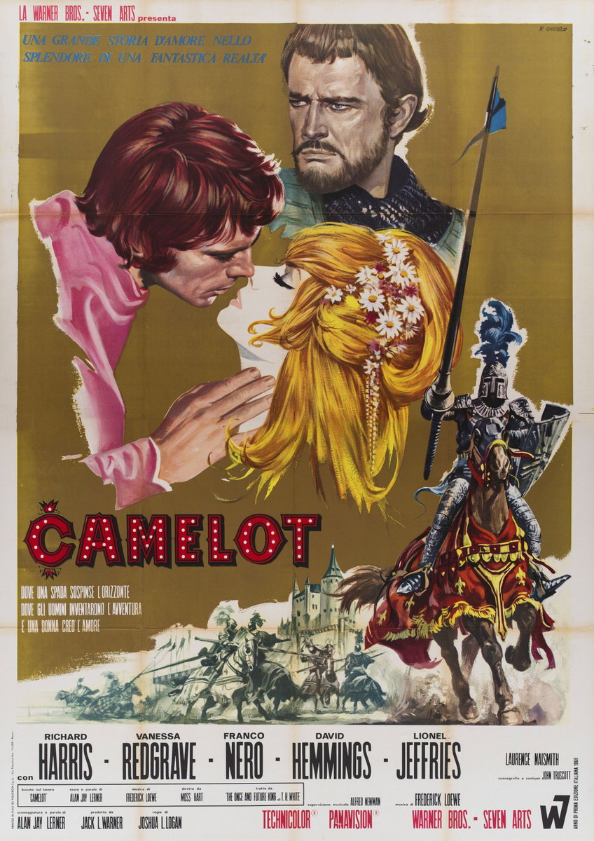 Manifesto 2 per il film Camelot (1967), dipinto da Renato Casaro (Renè)