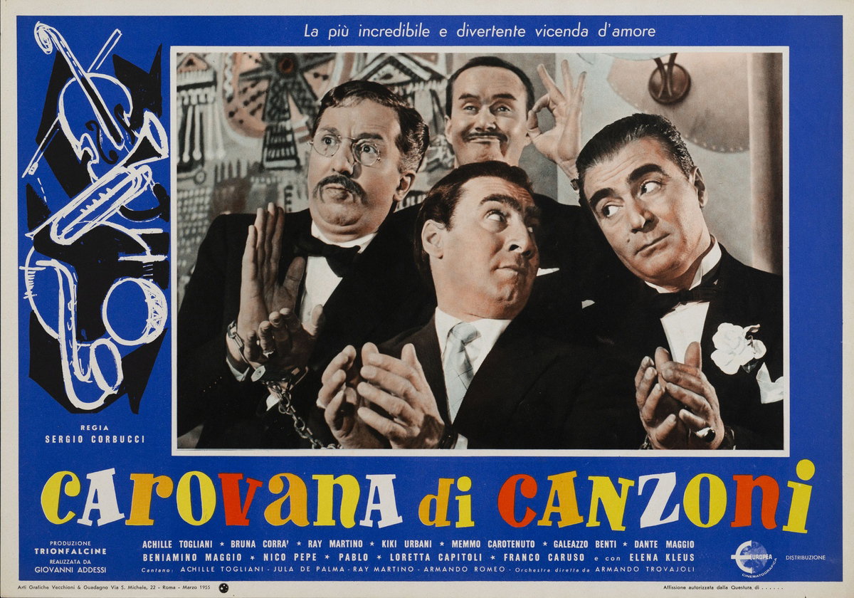 Fotobusta 3 per il film Carovana di canzoni (1955)