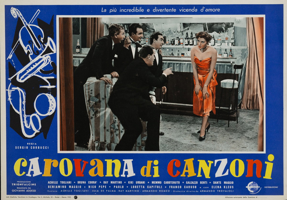 Fotobusta 4 per il film Carovana di canzoni (1955)