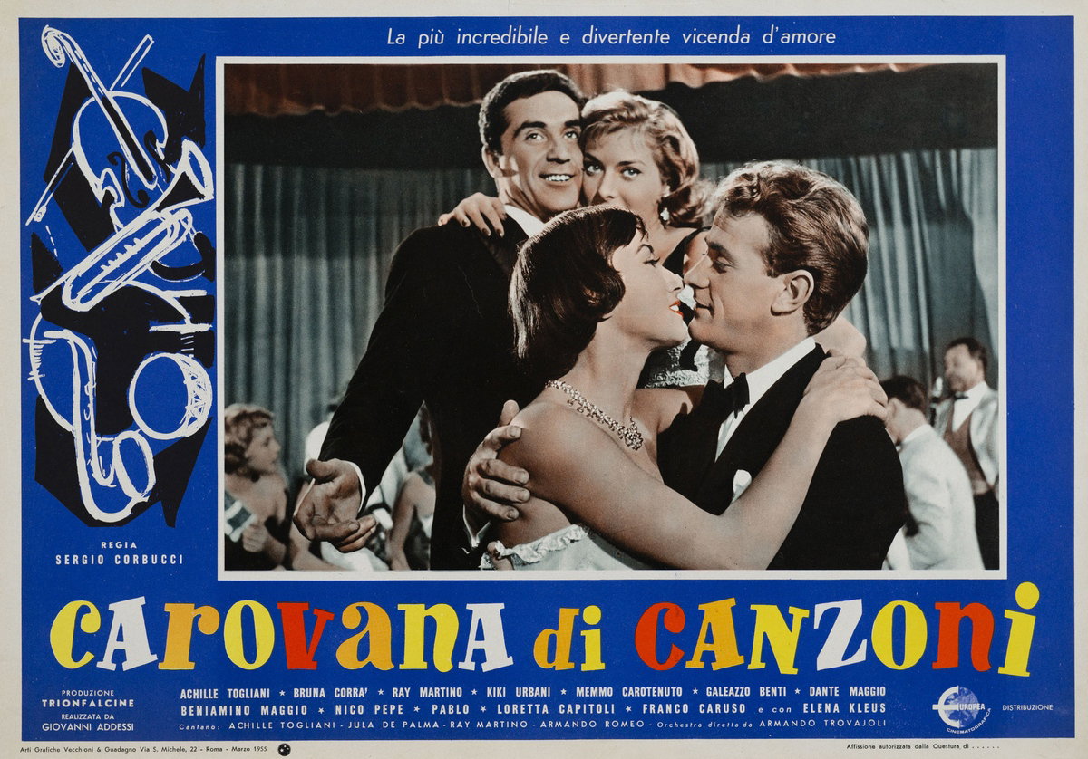 Fotobusta 5 per il film Carovana di canzoni (1955)