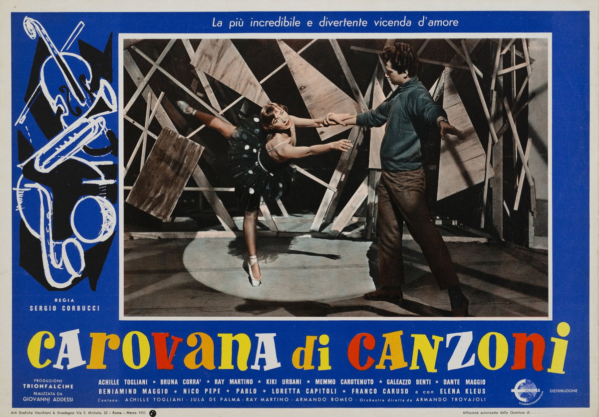 Fotobusta 8 per il film Carovana di canzoni (1955)