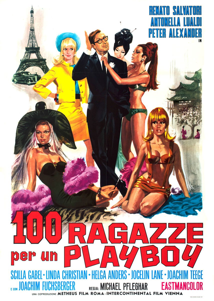100 ragazze per un playboy - Manifesto 1