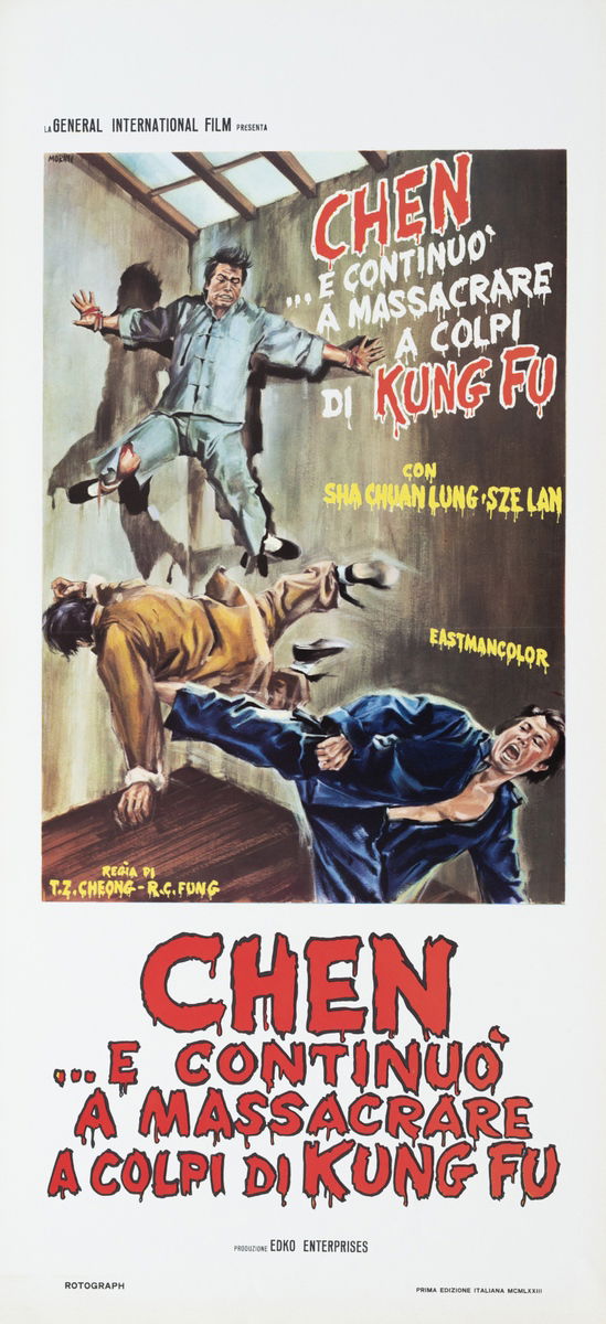 Chen... e continuò a massacrare a colpi di kung fu - Lobby Card 1