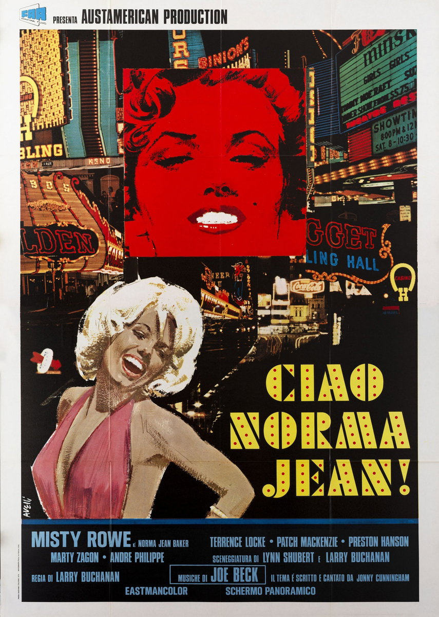 Poster 2 for the film Goodbye, Norma Jean (1976), painted by Agatino Avelli
