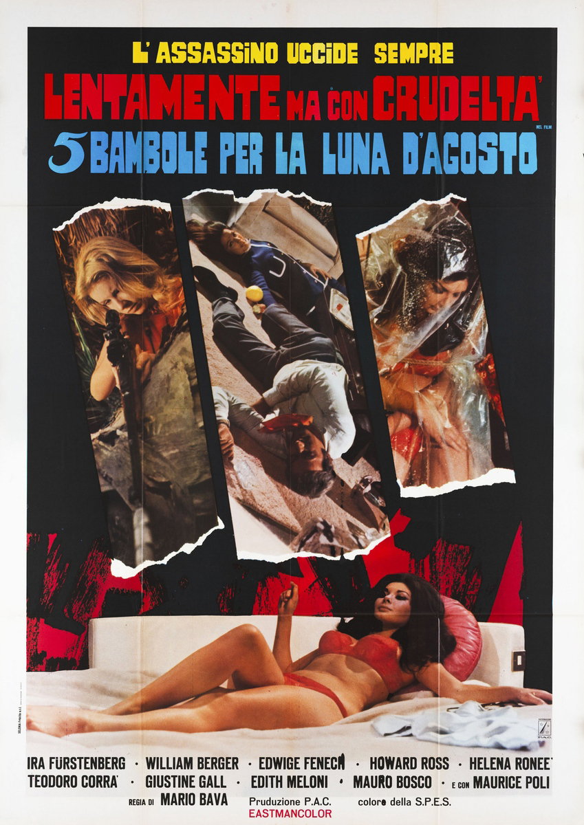 Manifesto 2 per il film 5 bambole per la luna d'agosto (1970)