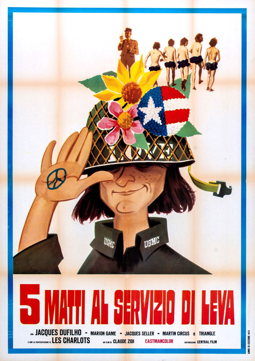 5 matti al servizio di leva - Manifesto 1