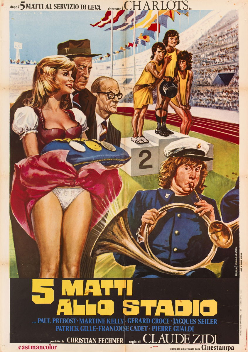 5 matti allo stadio - Manifesto 1