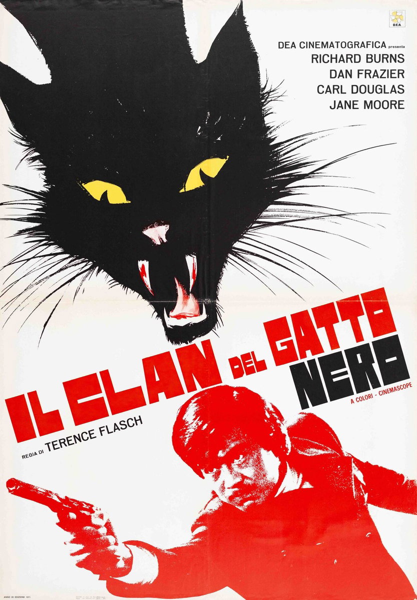 Manifesto 3 per il film Il clan del gatto nero (1970)