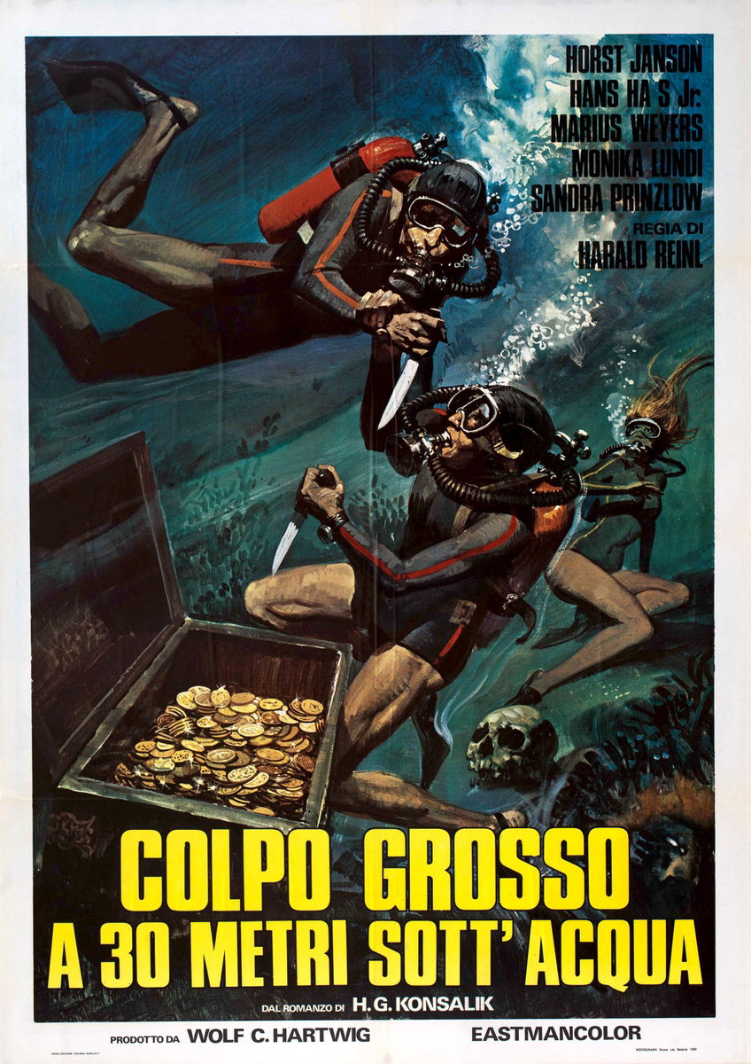 Colpo grosso a 30 metri sott'acqua - Manifesto 1