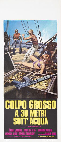 Colpo grosso a 30 metri sott'acqua