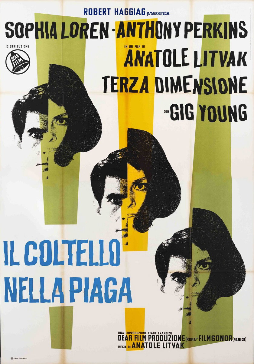 Manifesto 3 per il film Il coltello nella piaga (1962)