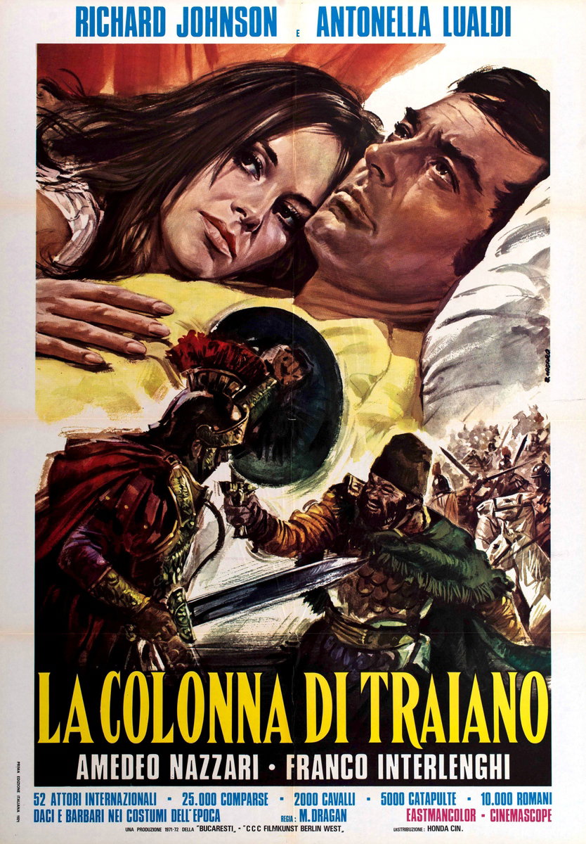 Manifesto 2 per il film La colonna di Traiano (1968), dipinto da Renato Casaro (Renè)
