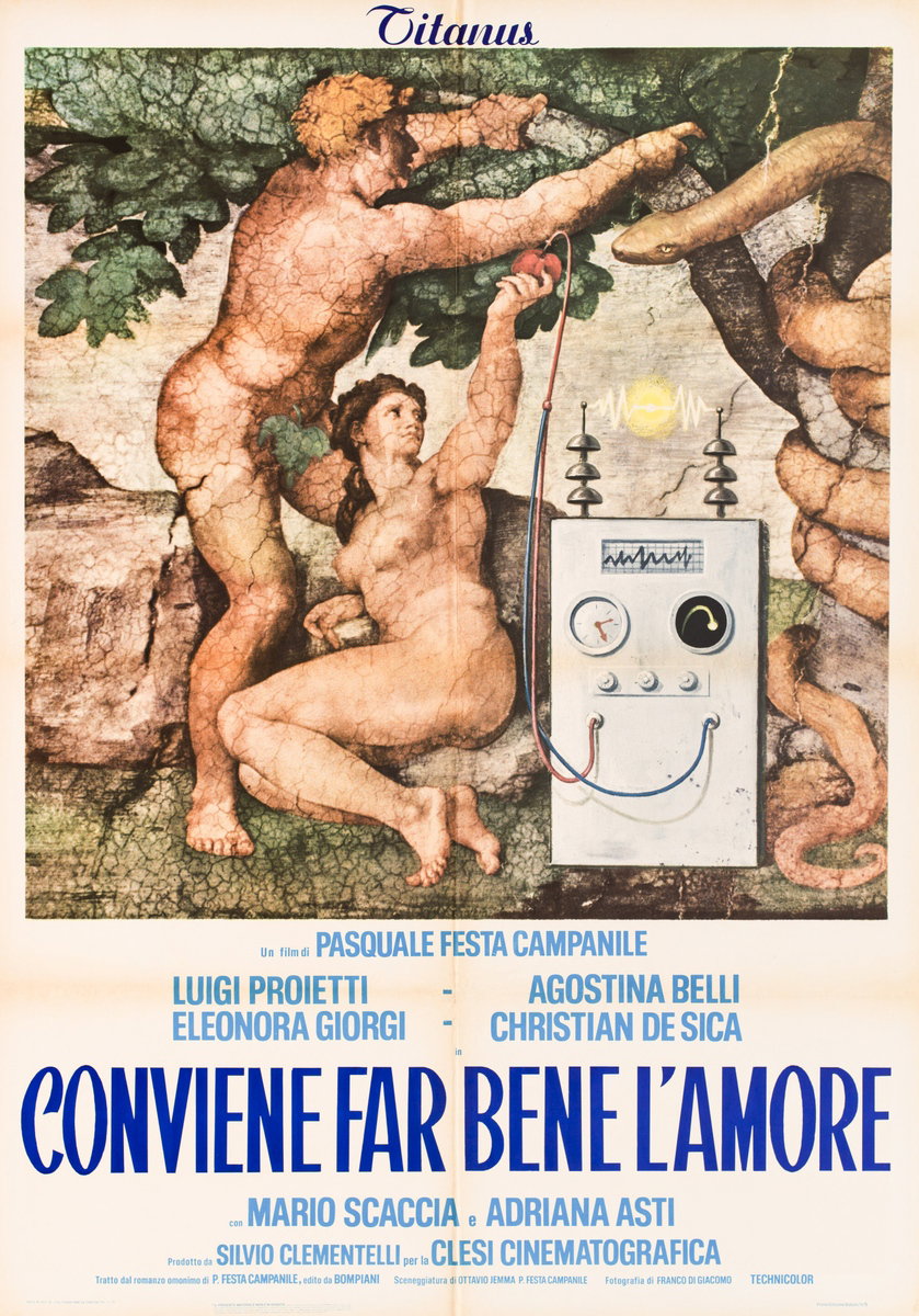 Manifesto 2 per il film Conviene far bene l'amore (1975)