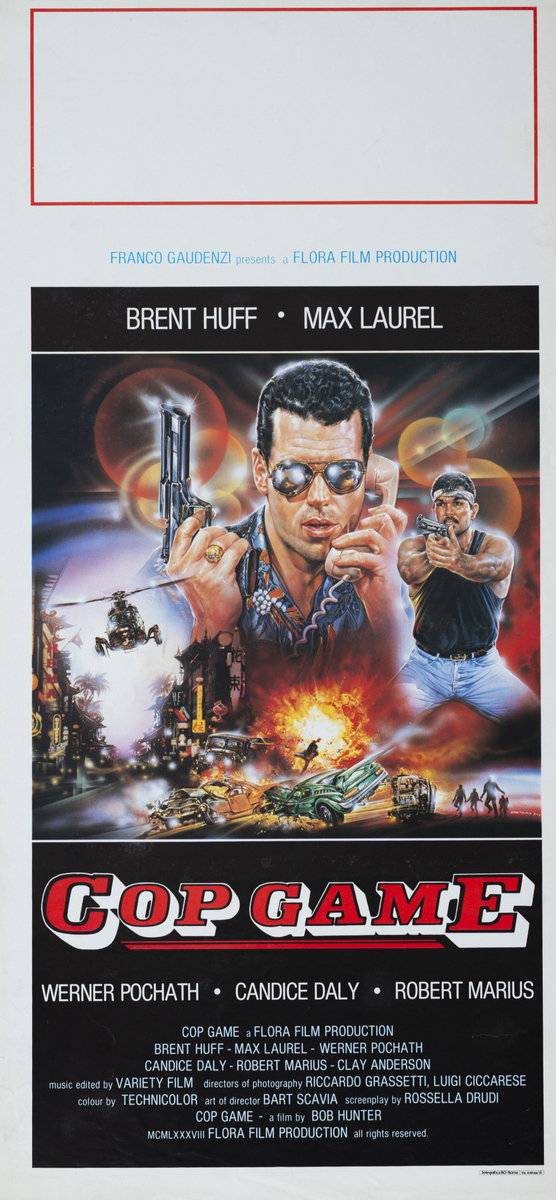 Locandina 2 for the film Cop Game (1988), painted by Spataro