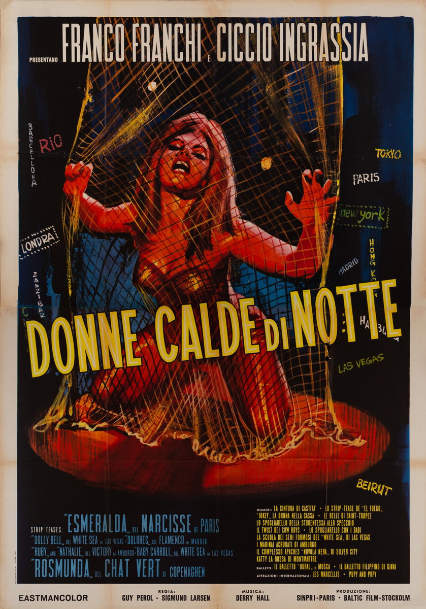 Donne calde di notte - Manifesto 2