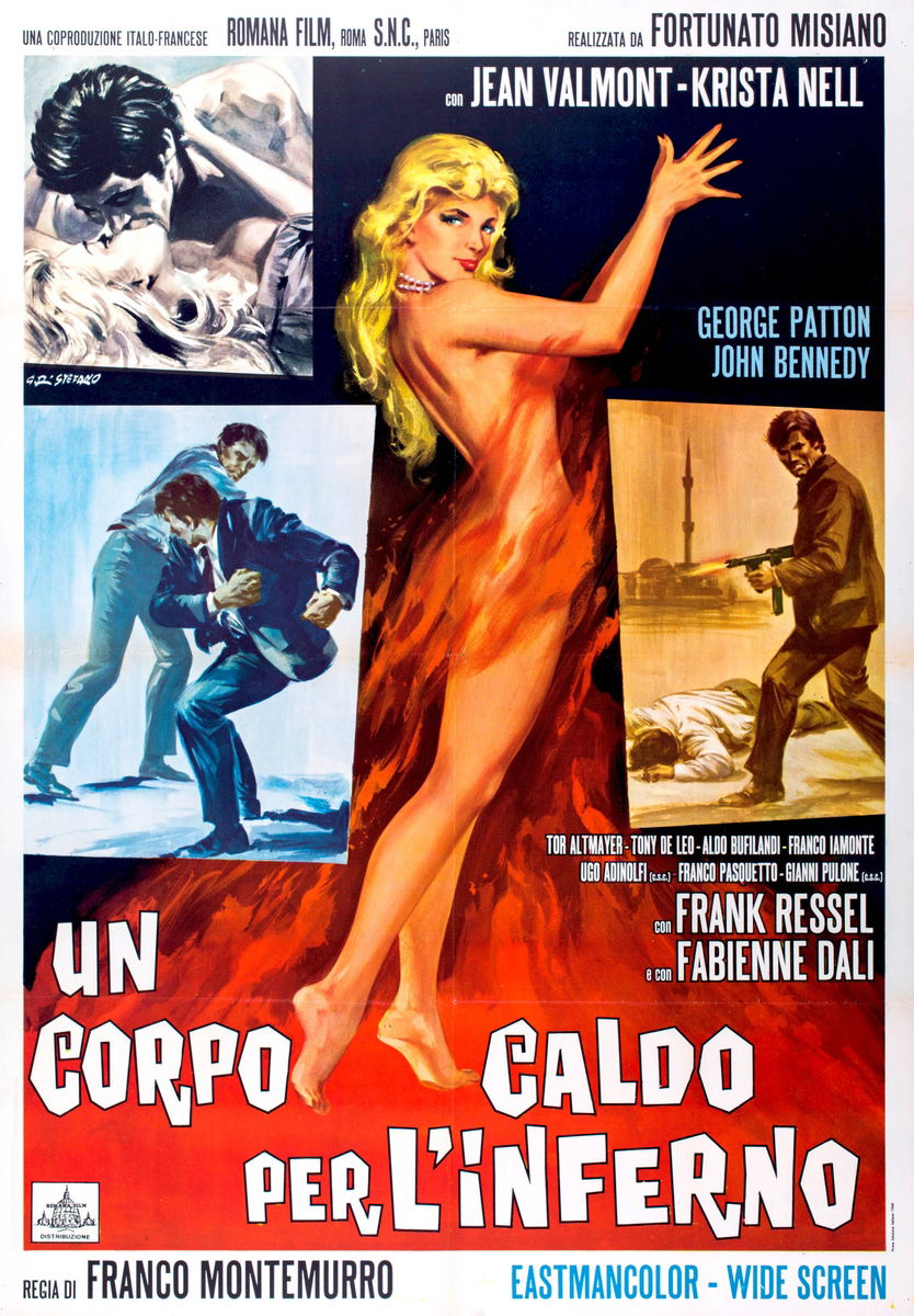 Un corpo caldo per l'inferno - Manifesto 1