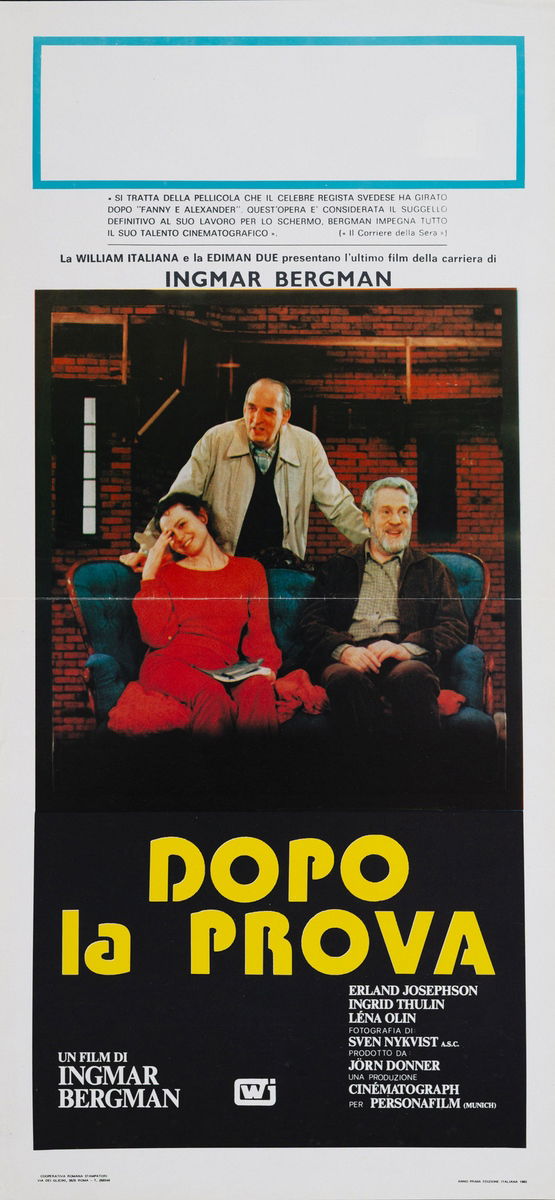 After the Rehearsal - Lobby Card 1