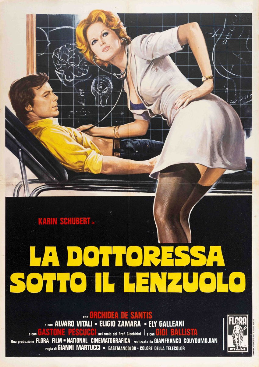 La dottoressa sotto il lenzuolo - Manifesto 1