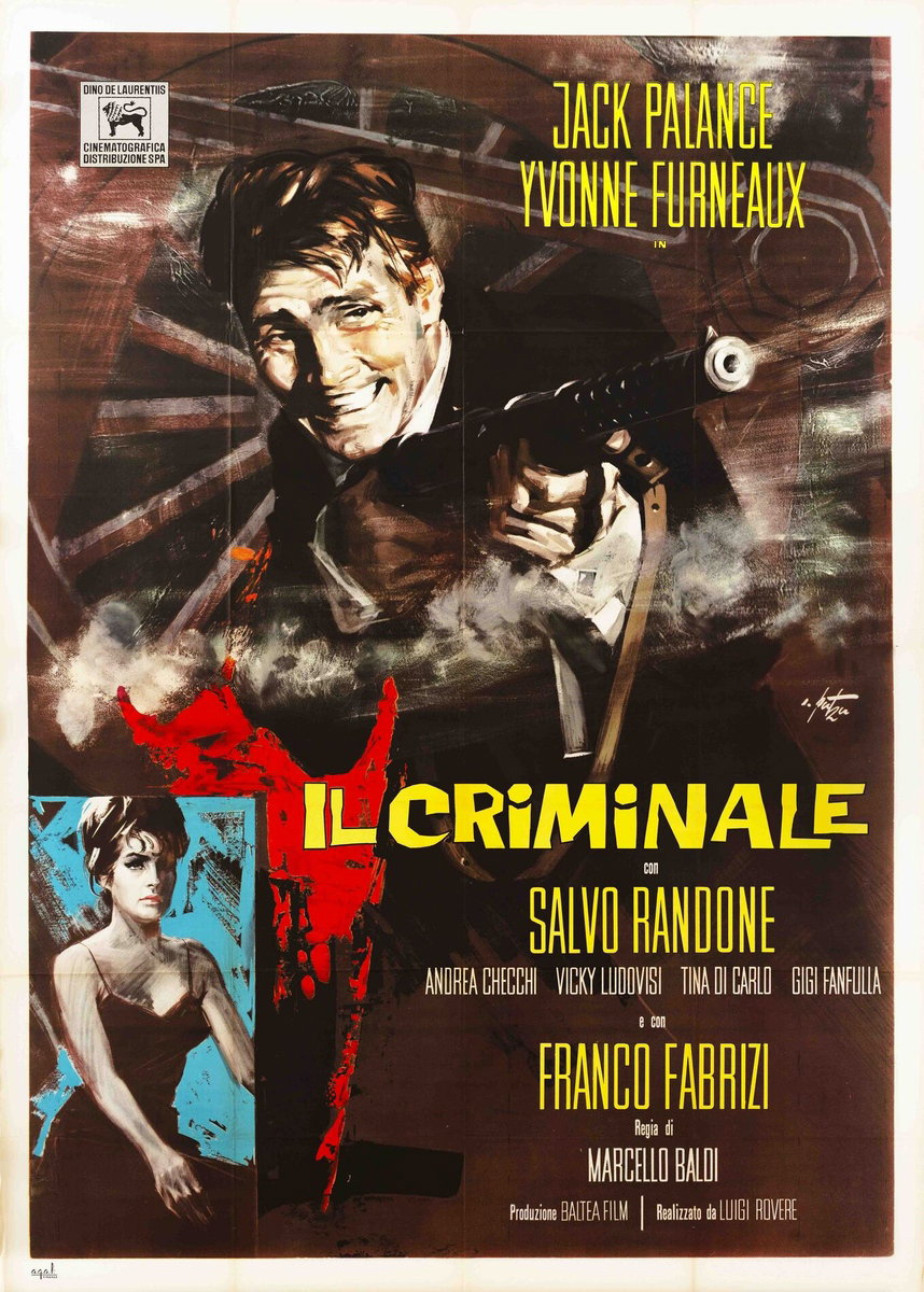 Manifesto 2 per il film Il criminale (1962)