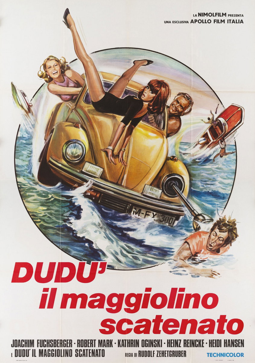 Manifesto 2 per il film Dudù il maggiolino scatenato (1972)