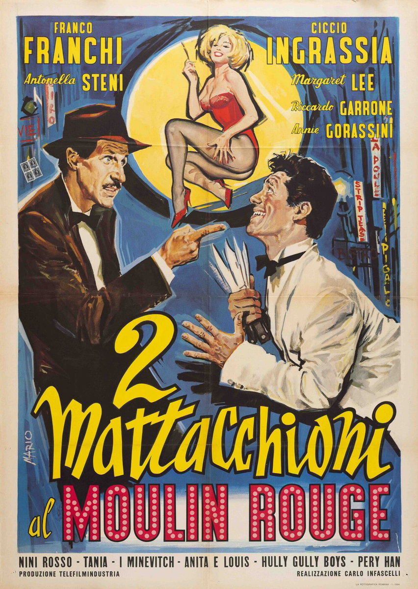 2 mattacchioni al Moulin Rouge - Manifesto 2