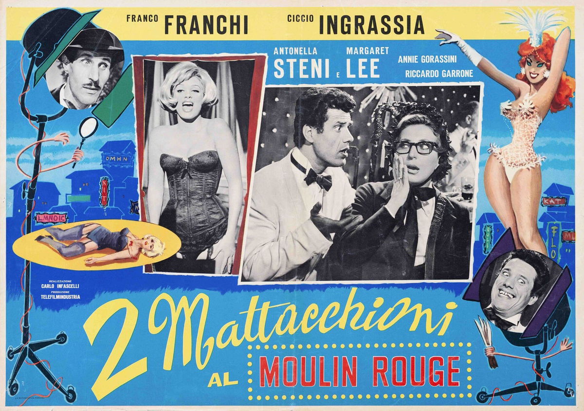 2 mattacchioni al Moulin Rouge - Fotobusta 1