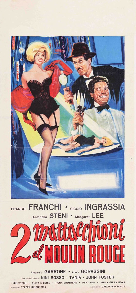 2 mattacchioni al Moulin Rouge - Locandina 1