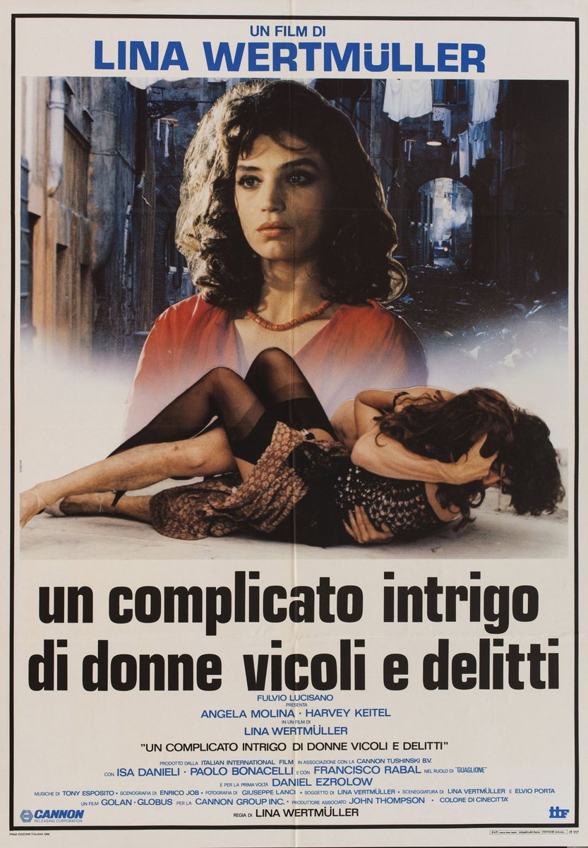 Poster 2 for the film Camorra (A Story of Streets, Women and Crime) (1986), painted by Sandro Simeoni (Symeoni)