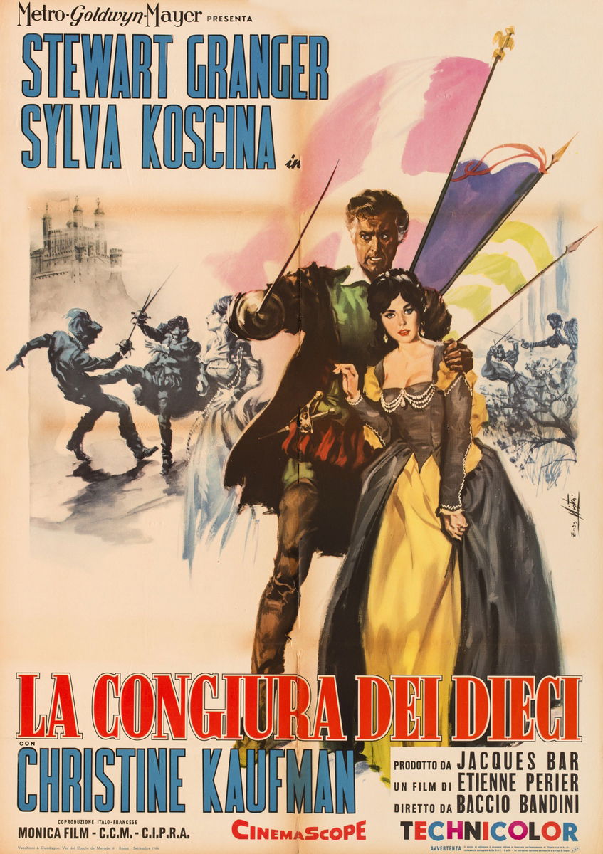 La congiura dei dieci - Lo spadaccino di Siena - Manifesto 1