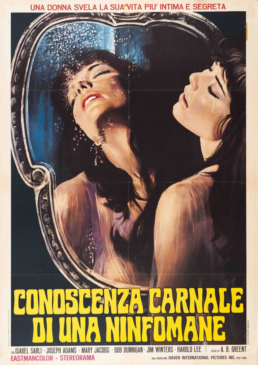 Manifesto 2 per il film Conoscenza carnale di una ninfomane (1974)