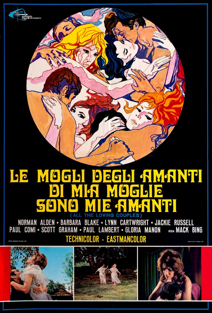 Poster 3 for the film All the Loving Couples (1969), painted by Renato Casaro (Renè)