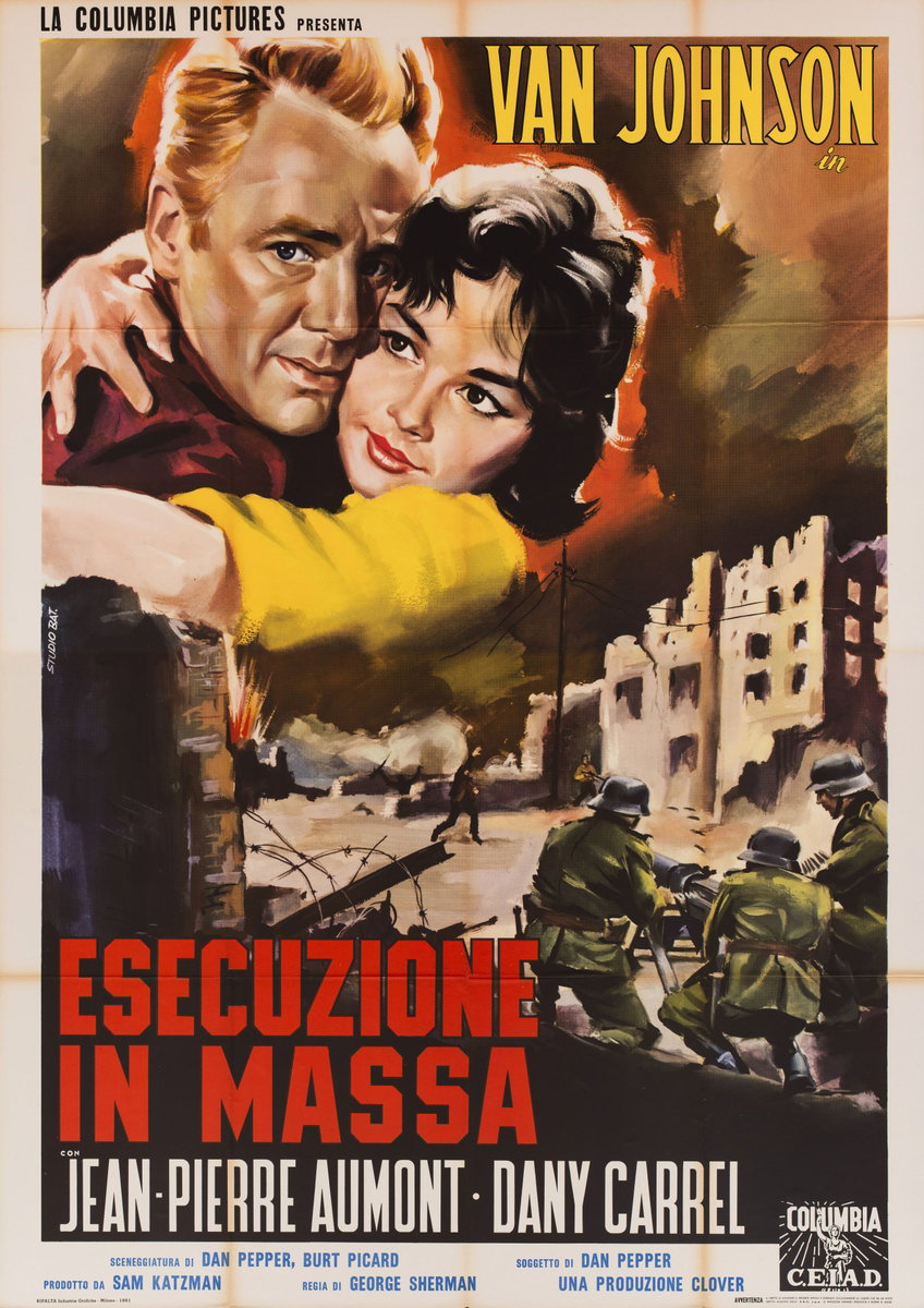 Manifesto 2 per il film Esecuzione in massa (1960), dipinto da Studio Bat