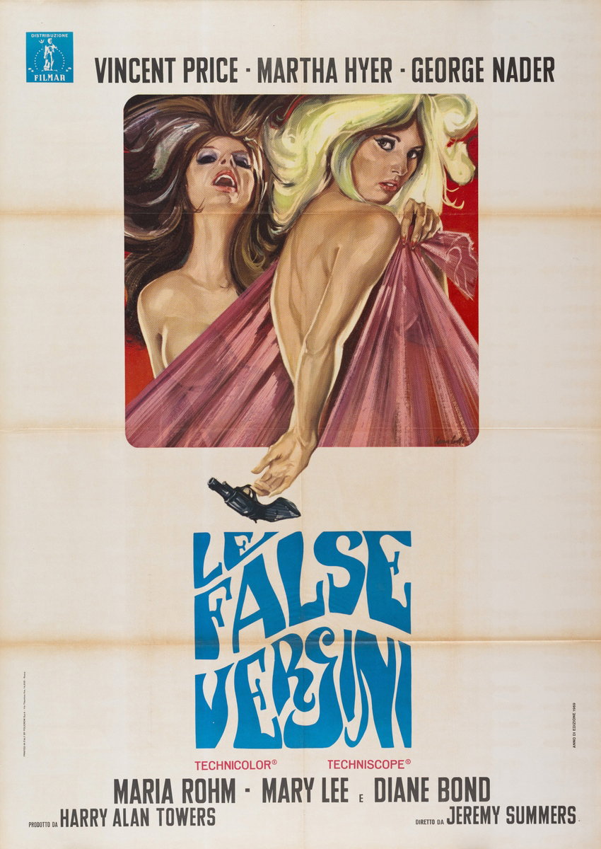 Manifesto 3 per il film Le false vergini (1967)