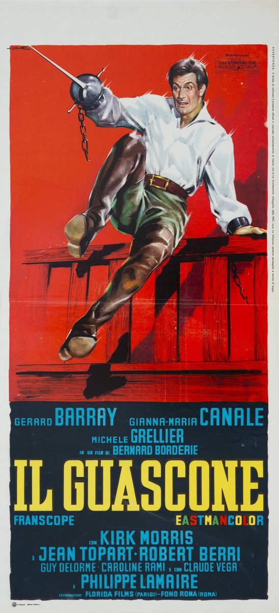 Locandina 2 per il film Il guascone (1962), dipinto da Giorgio Olivetti