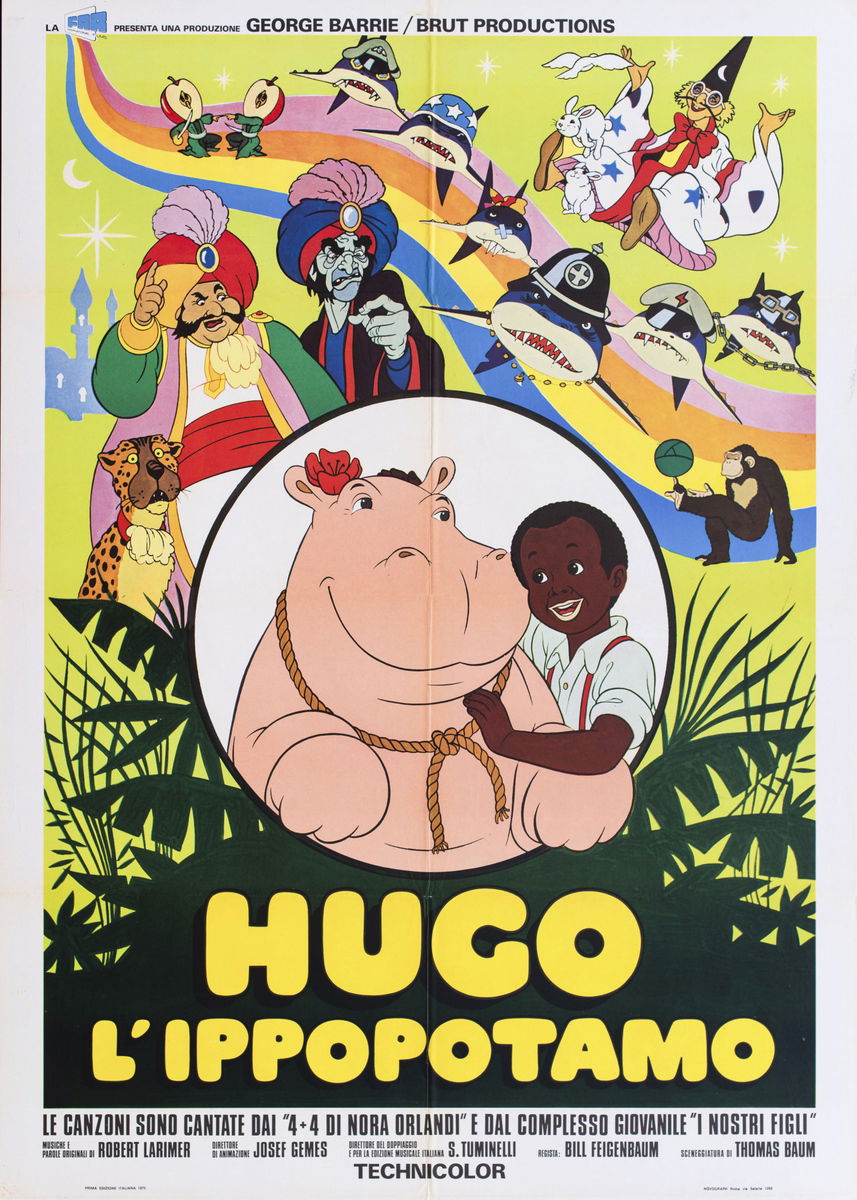 Hugo l'ippopotamo - Manifesto 1