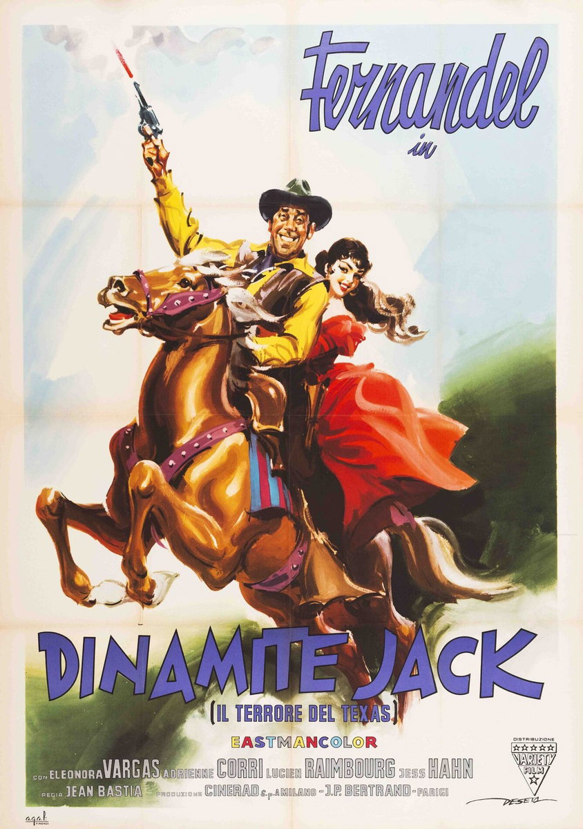 Manifesto 2 per il film Dinamite Jack (1961)