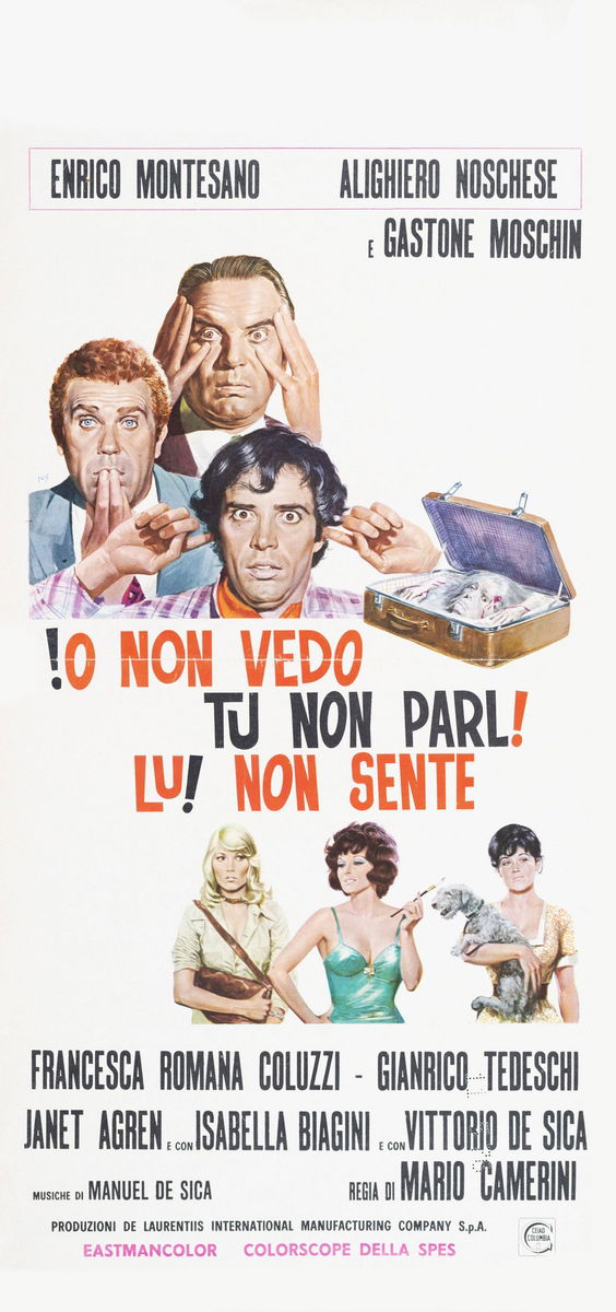 I Don't See, You Don't Speak, He Doesn't Hear - Lobby Card 1