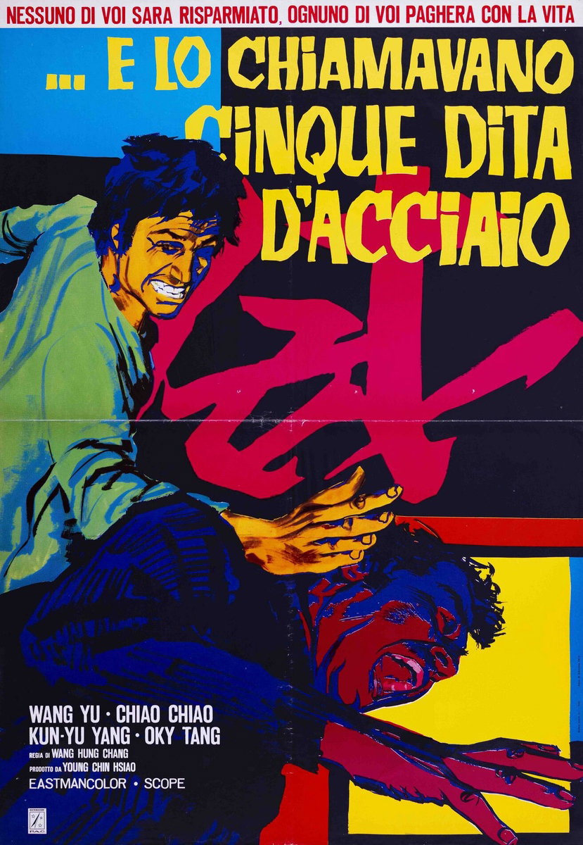 Manifesto 3 per il film e lo chiamavano cinque dita d'acciao (1973)