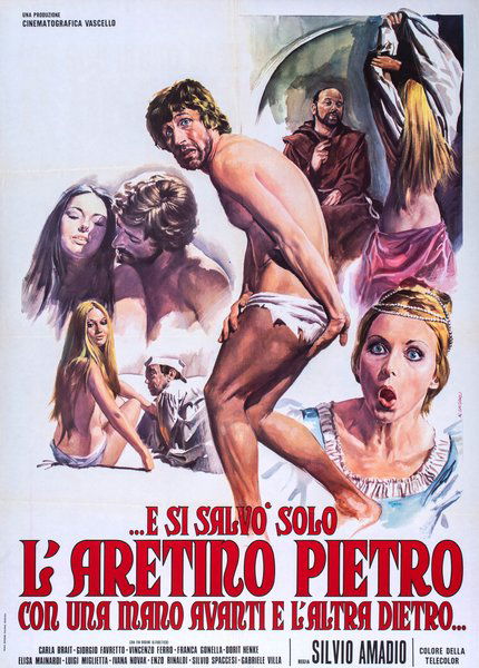 ...e si salvò solo l'Aretino Pietro, con una mano davanti e l'altra dietro...