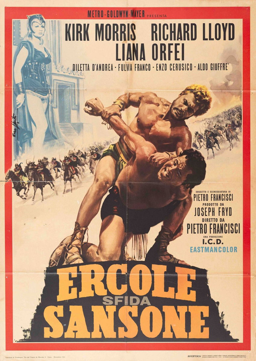 Ercole sfida Sansone - Manifesto 1