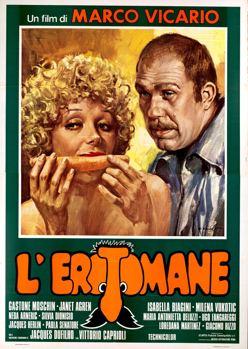 Poster 2 for the film Erotomania (1974), painted by Averardo Ciriello
