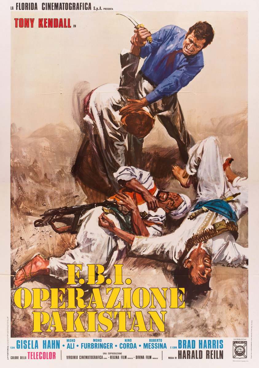 Poster 2 for the film The Tiger Gang (1971), painted by Averardo Ciriello