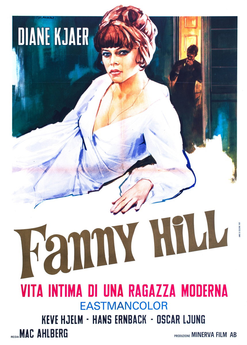 Manifesto 2 per il film Fanny Hill vita intima di una ragazza moderna (1968), dipinto da Rodolfo Gasparri