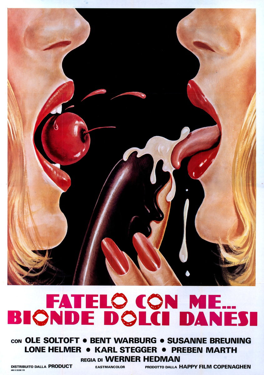 Manifesto 2 per il film Fatelo con me... bionde dolci danesi (1977)