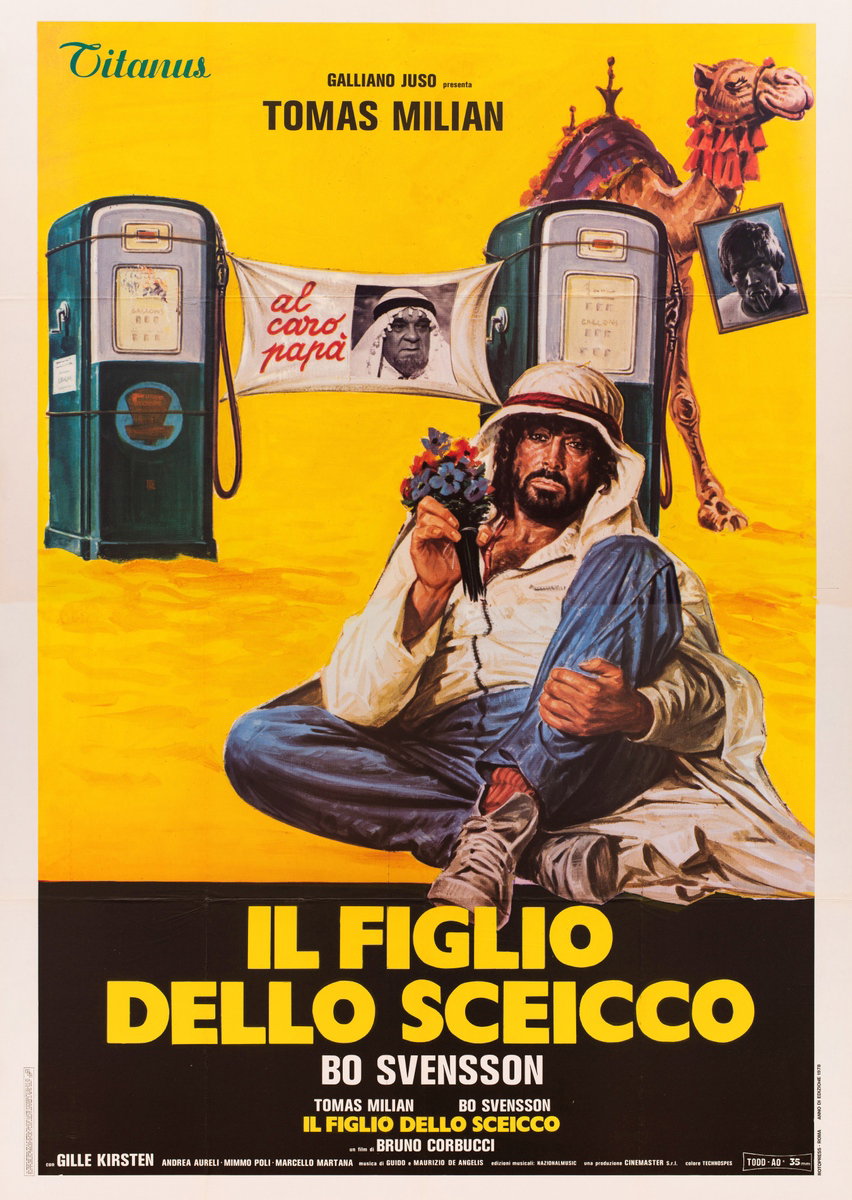 Manifesto 2 per il film Il figlio dello sceicco (1978)
