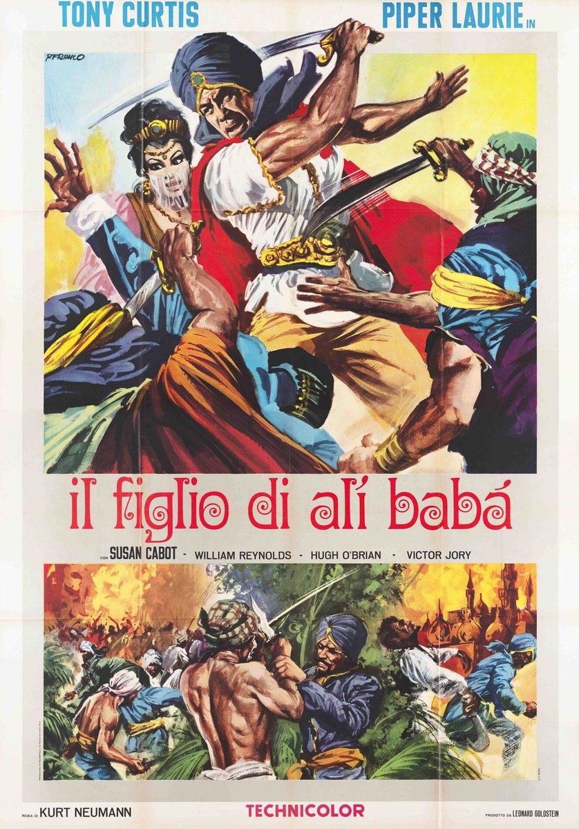 Manifesto 2 per il film Il figlio di Alì Babà (1952)