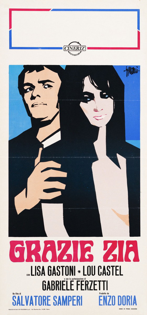 Locandina 2 for the film Come Play With Me (1968), painted by Sandro Simeoni (Symeoni)