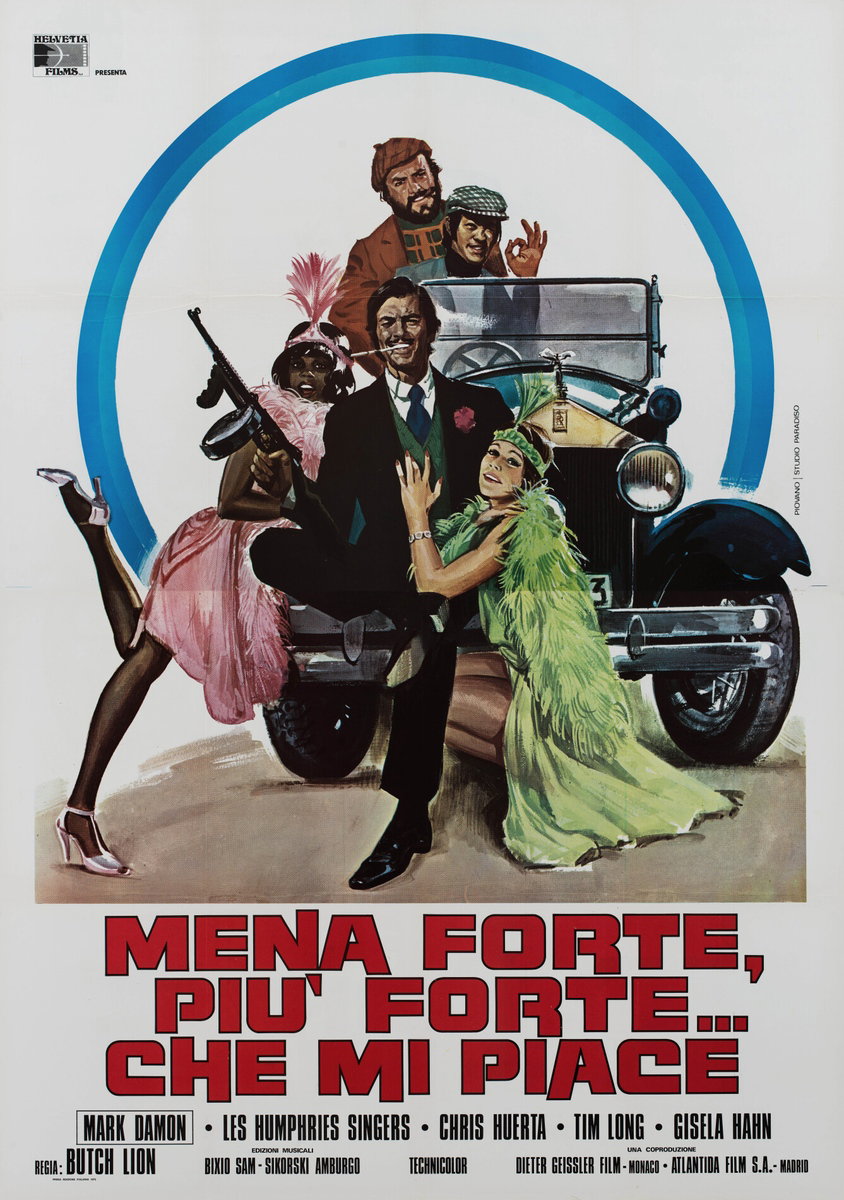 Poster 2 for the film Bang, and the Angels Sing (1974), painted by Mario Piovano