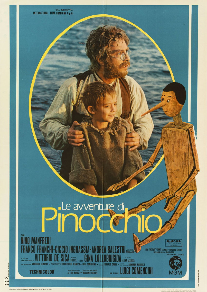 Poster 3 for the film Le avventure di Pinocchio (1972)