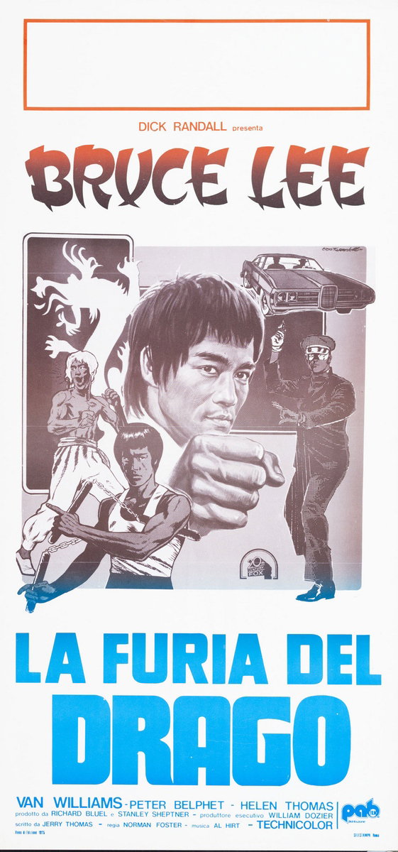 Locandina 2 per il film La furia del drago (1967), dipinto da Ezio Tarantelli